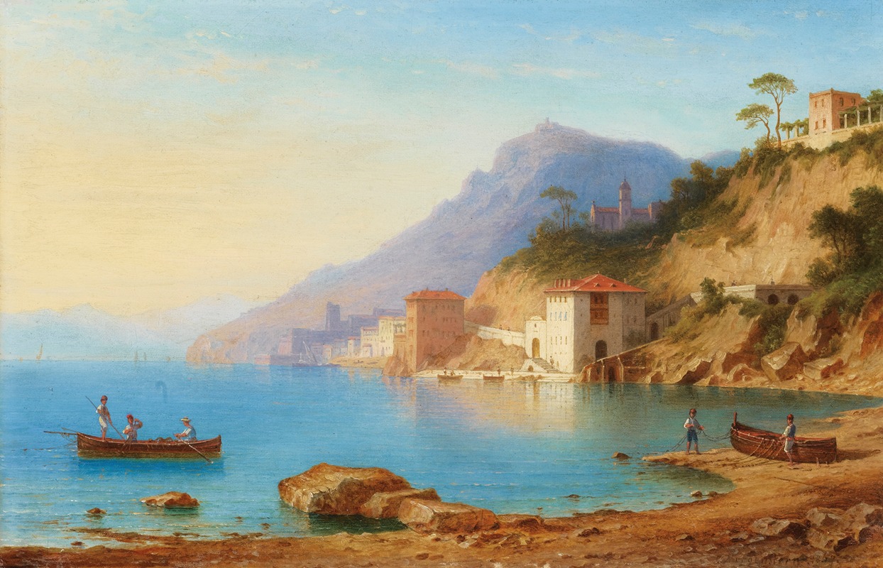 Carl Ernst Morgenstern - View Of The Amalfi Coast