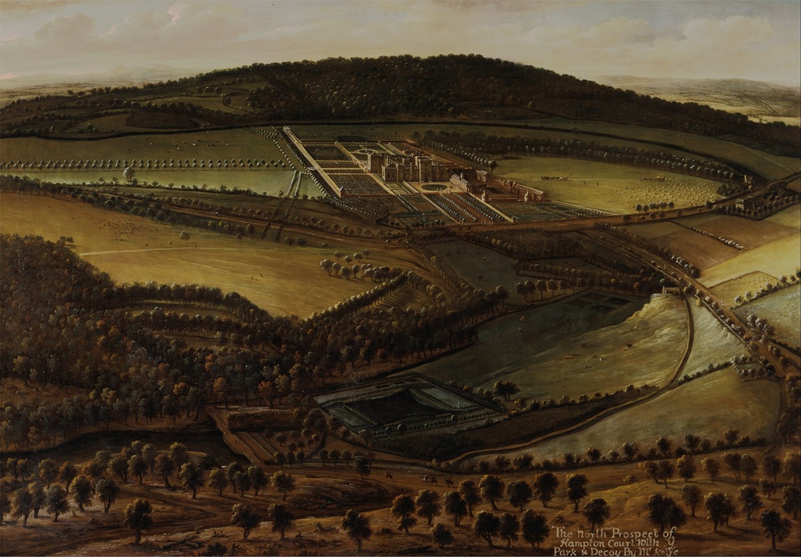 Leonard Knyff - The North Prospect of Hampton Court, Herefordshire