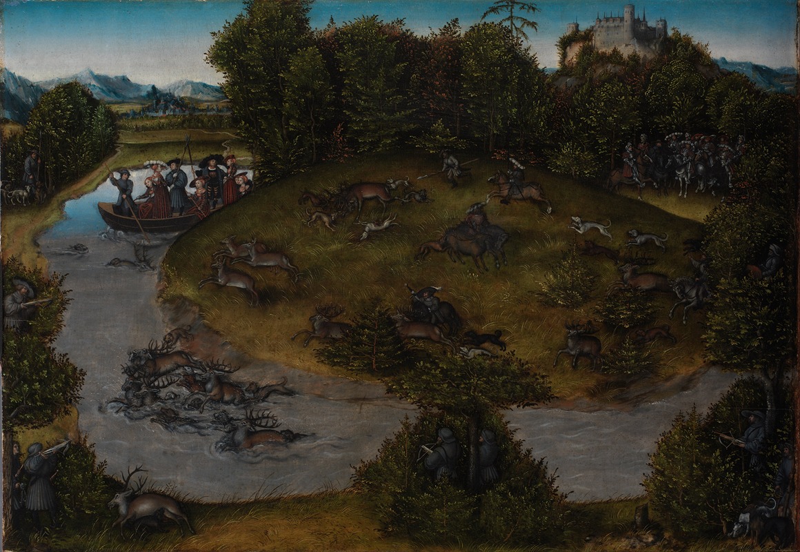 Lucas Cranach the Elder - The Stag Hunt of the Elector Frederic the Wise (1463-1525) of Saxony