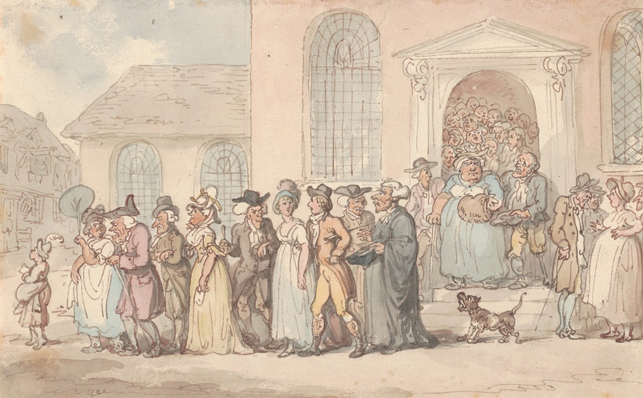 Thomas Rowlandson - Coming from church