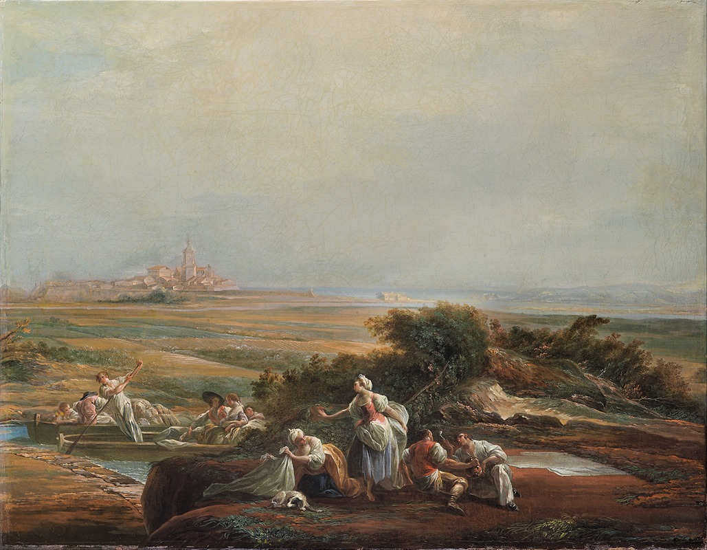 Luis Paret y Alcázar - View of Fuenterrabía (fragment)