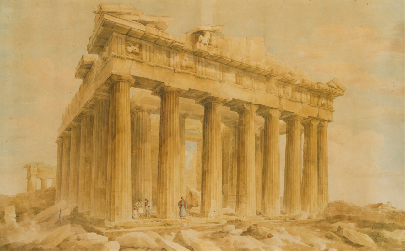 Giovanni Battista Lusieri - The Parthenon from the Northwest