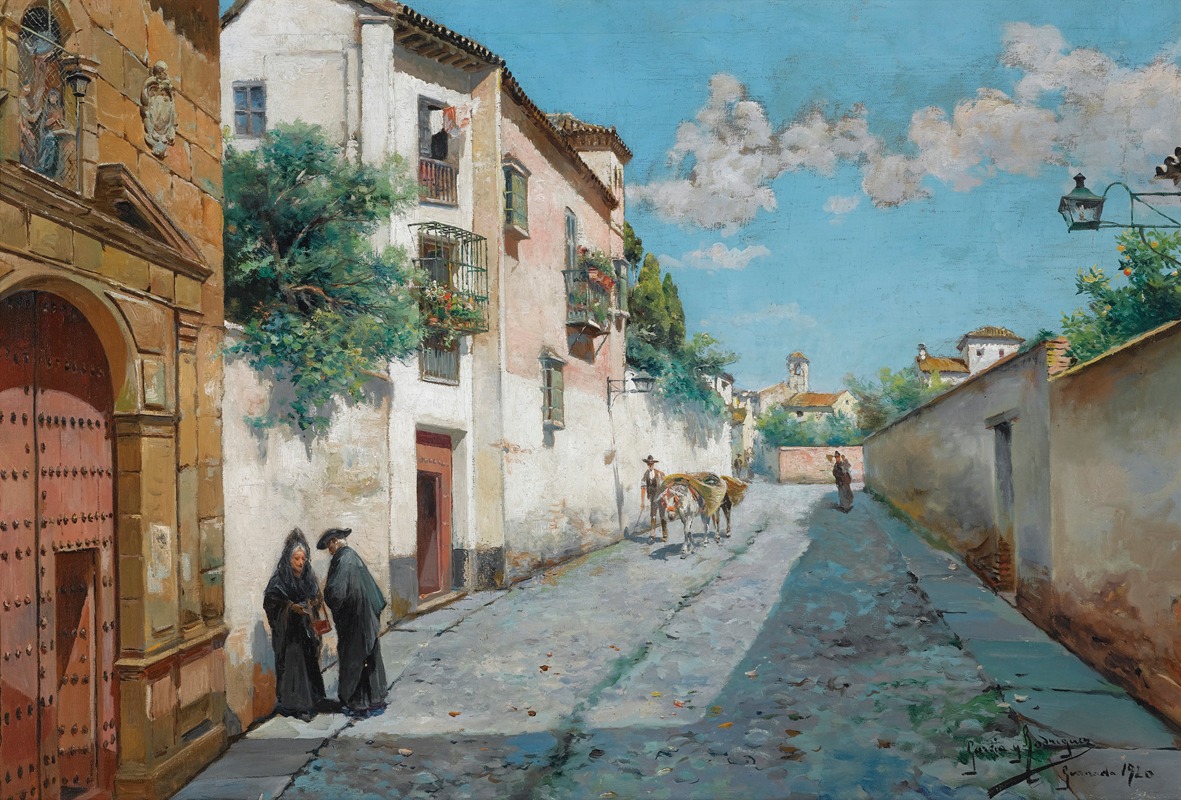 Manuel García y Rodríguez - Calle En Granada (In The Street, Granada)