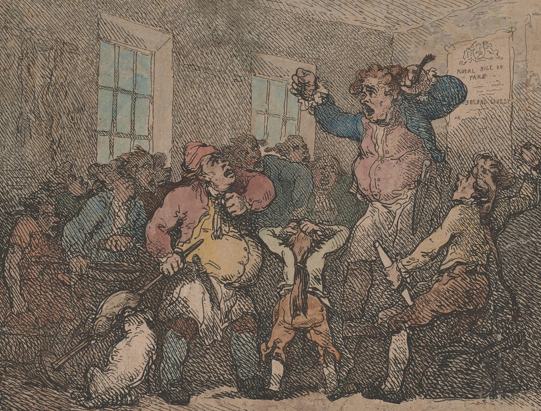 Thomas Rowlandson - ‘Cooks, scullions – Hear me, every mother’s son.’