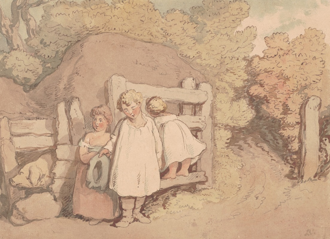 Thomas Rowlandson - Cottage children – Devon