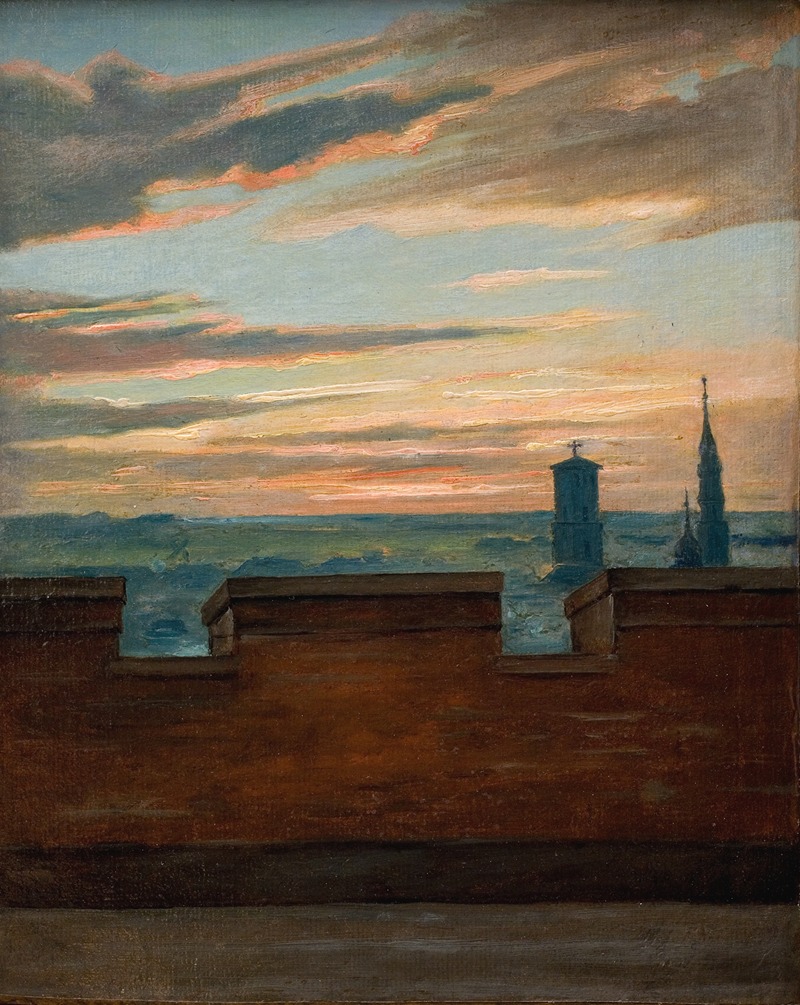 Martinus Rørbye - View of Copenhagen at Sunset