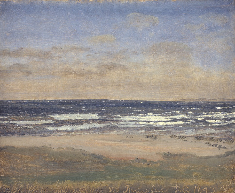 P. C. Skovgaard - The Beach at Rågeleje