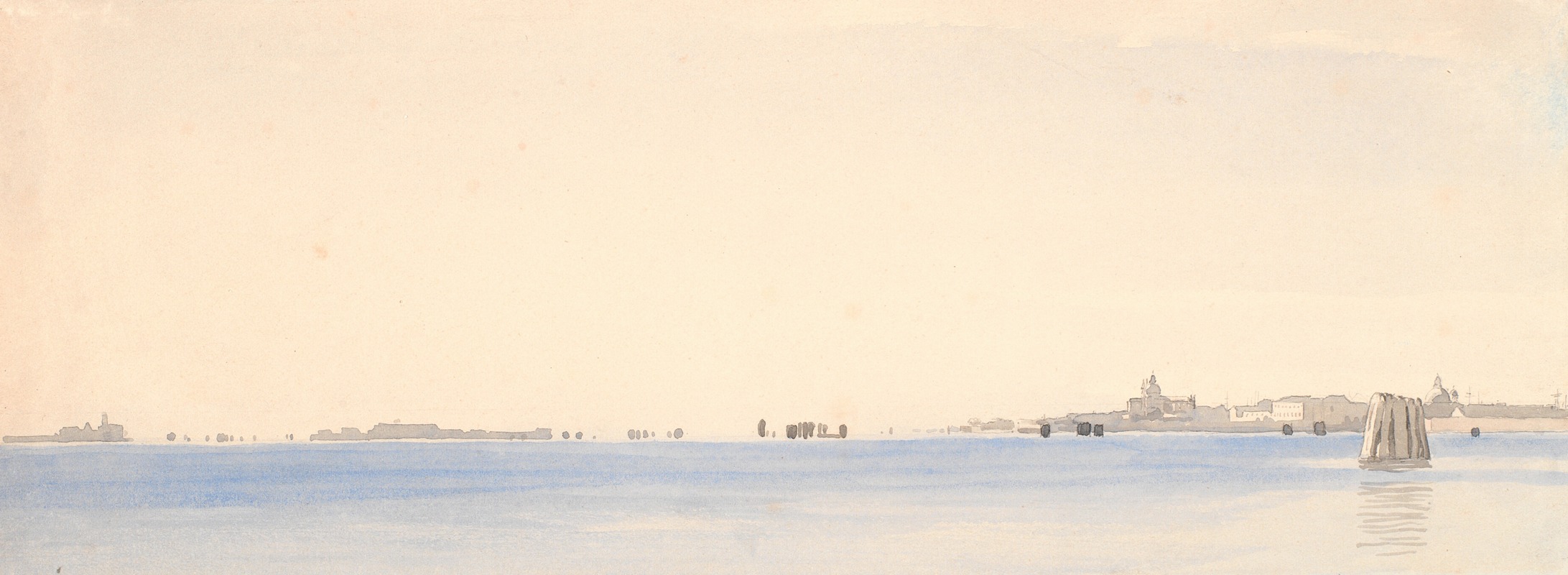 P. C. Skovgaard - Venice, viewed from the lagoon