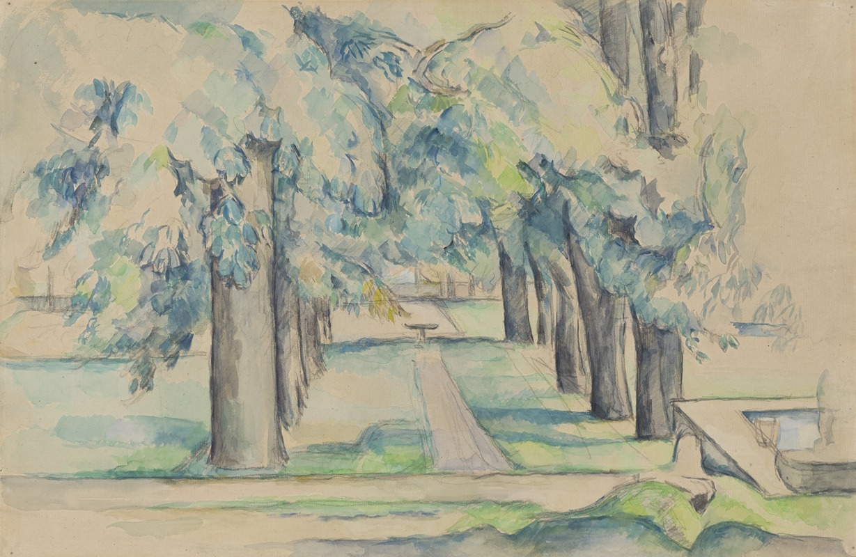 Paul Cézanne - Avenue of Chestnut Trees at the Jas de Bouffan
