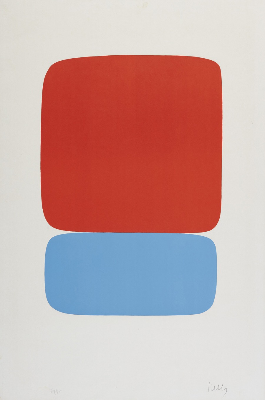 Ellsworth Kelly - Red-Orange Over Blue