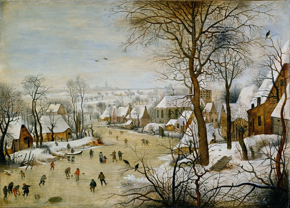 Pieter Brueghel The Younger - Winter Landscape with Bird Trap
