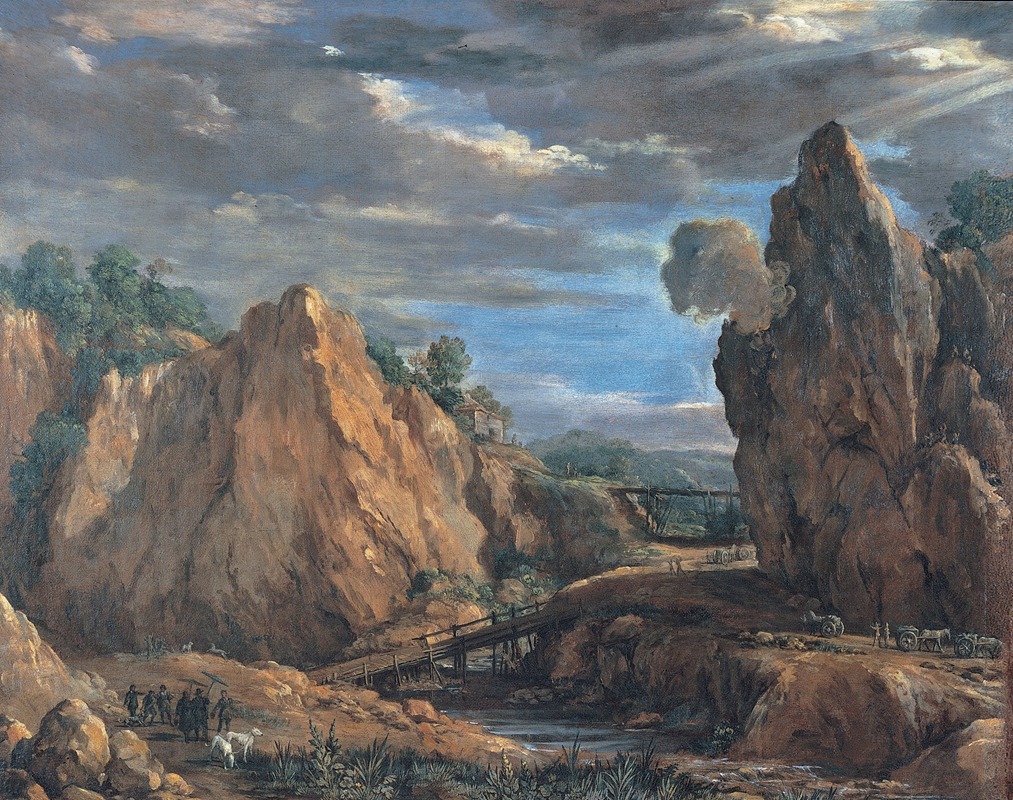 Pietro da Cortona - The allume mines of Tolfa