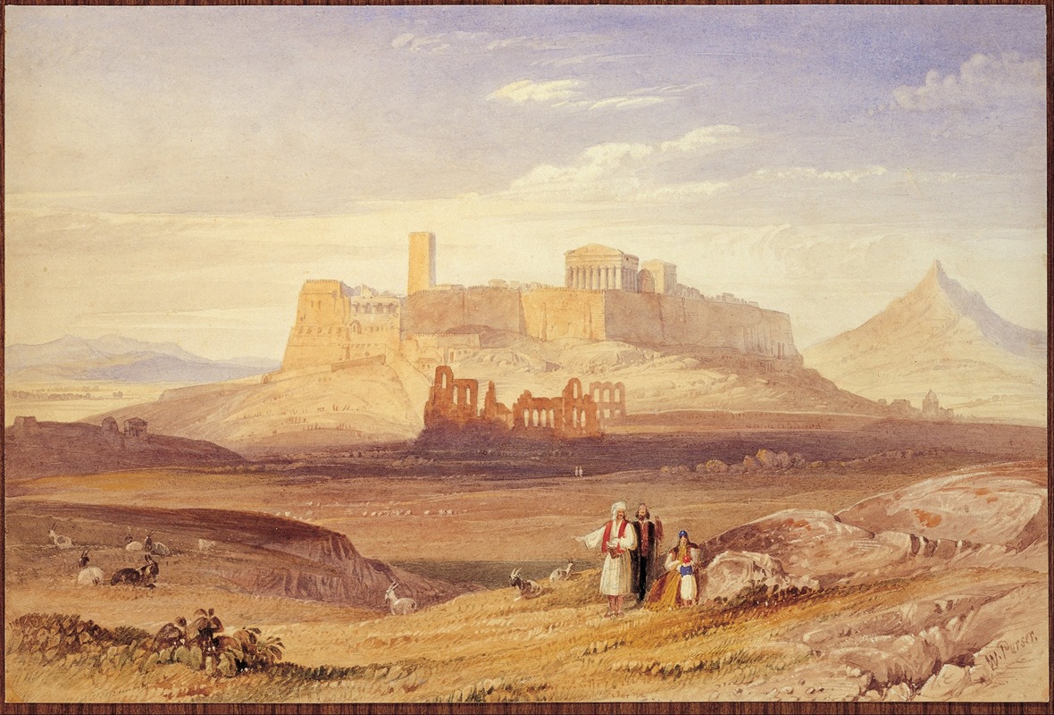 Purser William - View of Athens with the Acropolis and the Odeion of Herodes Atticus