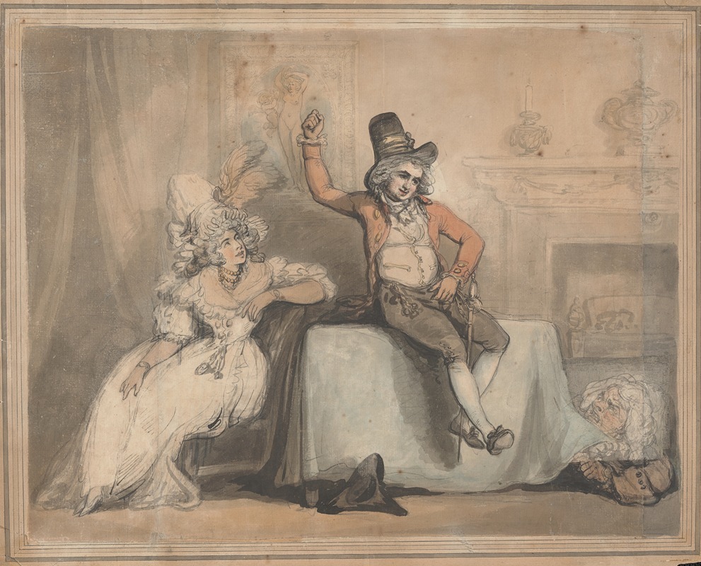 Thomas Rowlandson - Mr. Bannister and Miss Orser
