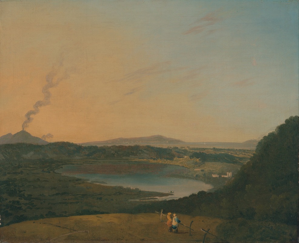 Richard Wilson - Lago d’Agnano with Vesuvius in the distance