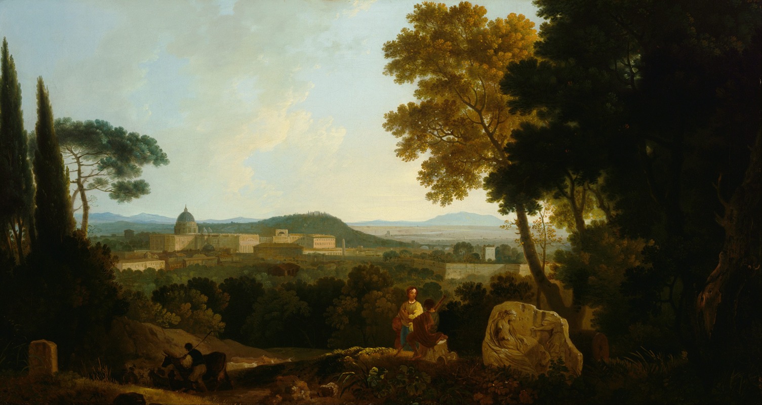 Richard Wilson - St Peters and the Vatican from the Janiculum, Rome