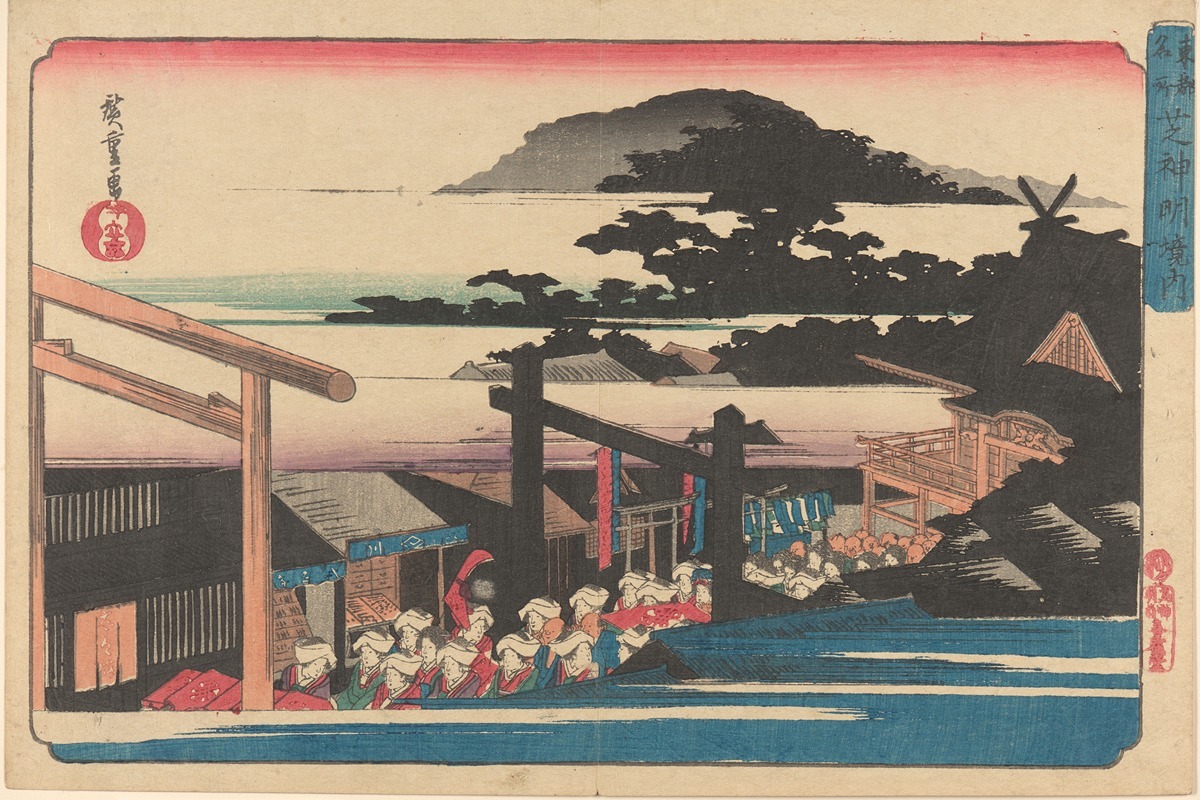 Andō Hiroshige - Toto Meisho Shiba Shimei