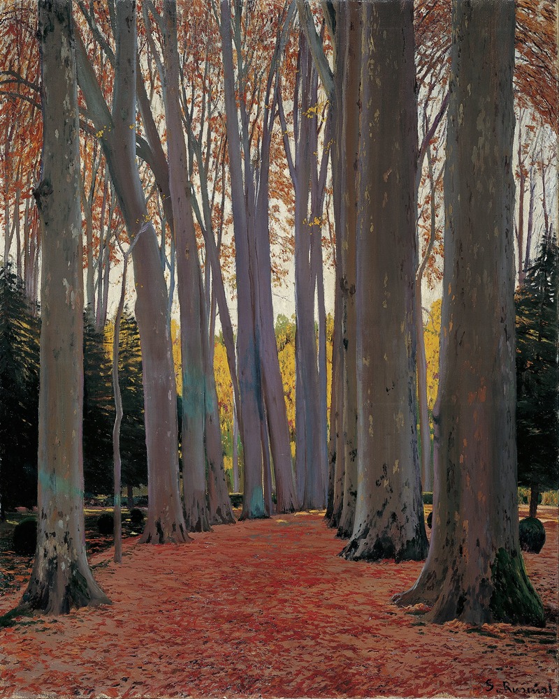 Santiago Rusiñol - Avenue of Plane Trees