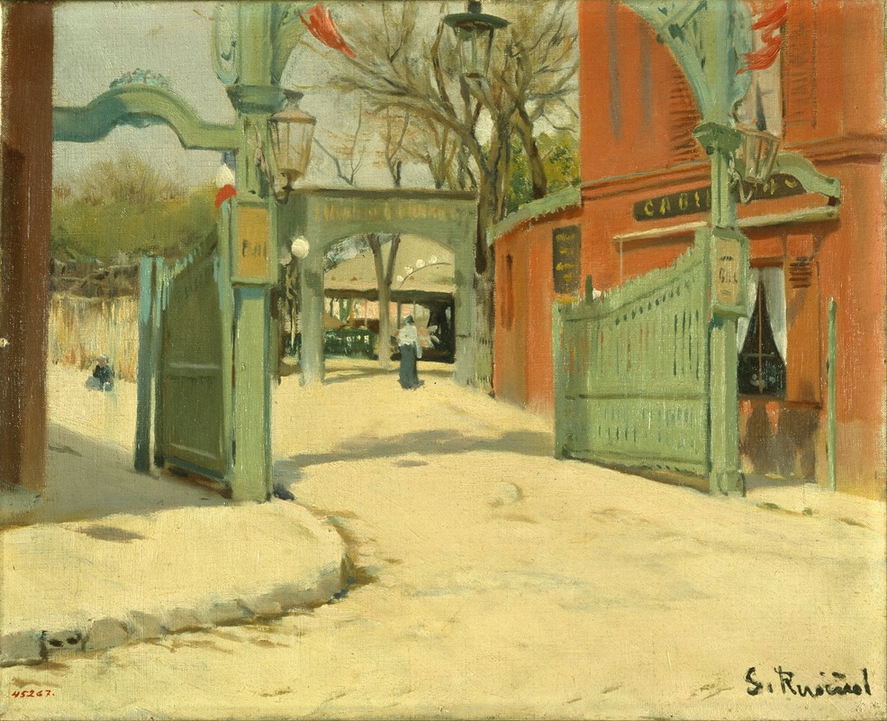 Santiago Rusiñol - Entrance to the Park of the Moulin de la Galette