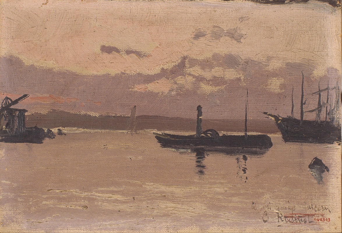 Santiago Rusiñol - Sketch of a Port