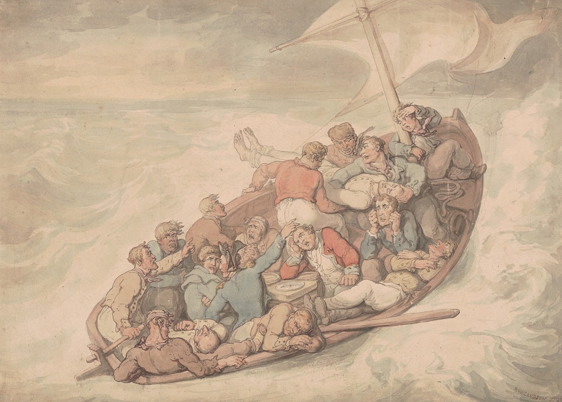 Thomas Rowlandson - Shipwrecked sailors