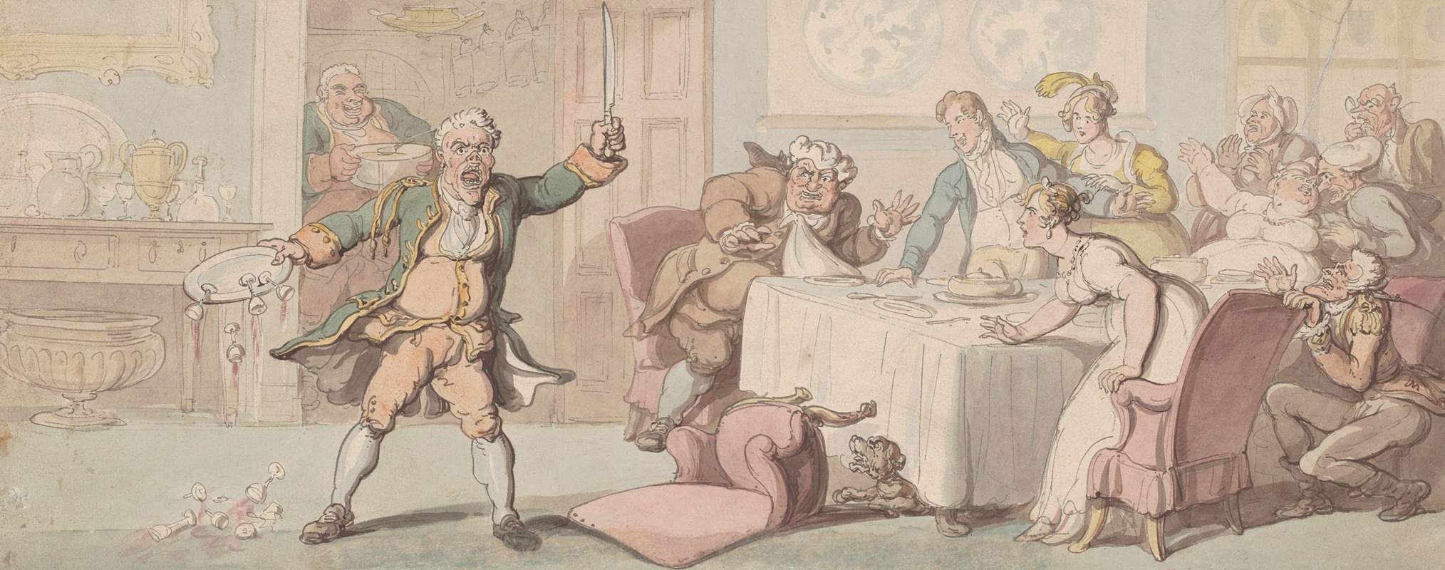 Thomas Rowlandson - Stage struck ; Or digging in all the world’s a stage