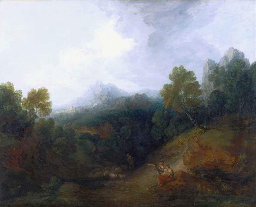 Thomas Gainsborough - Landscape with a Flock of Sheep