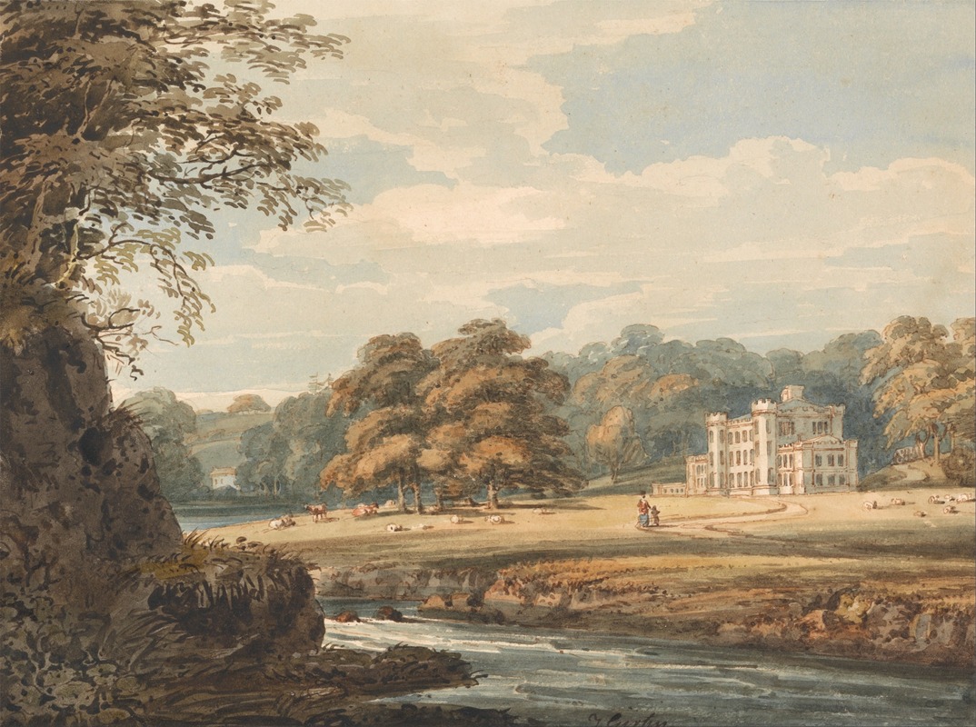Thomas Girtin - Chalfont House, Buckinghamshire
