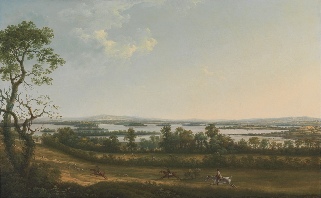 Thomas Roberts - Lough Erne from Knock Ninney, with Bellisle in the distance, County Fermanagh, Ireland