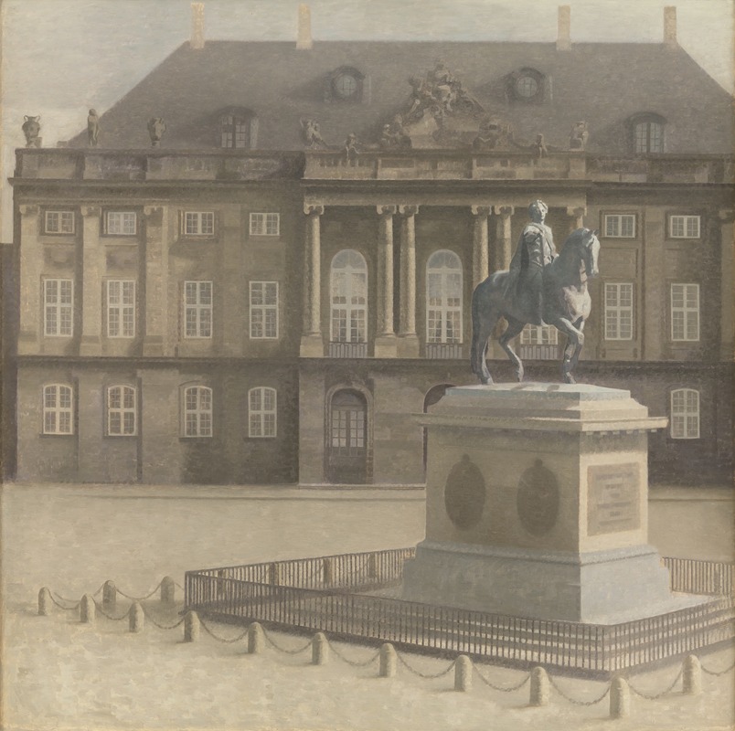 Vilhelm Hammershøi - Amalienborg Square, Copenhagen