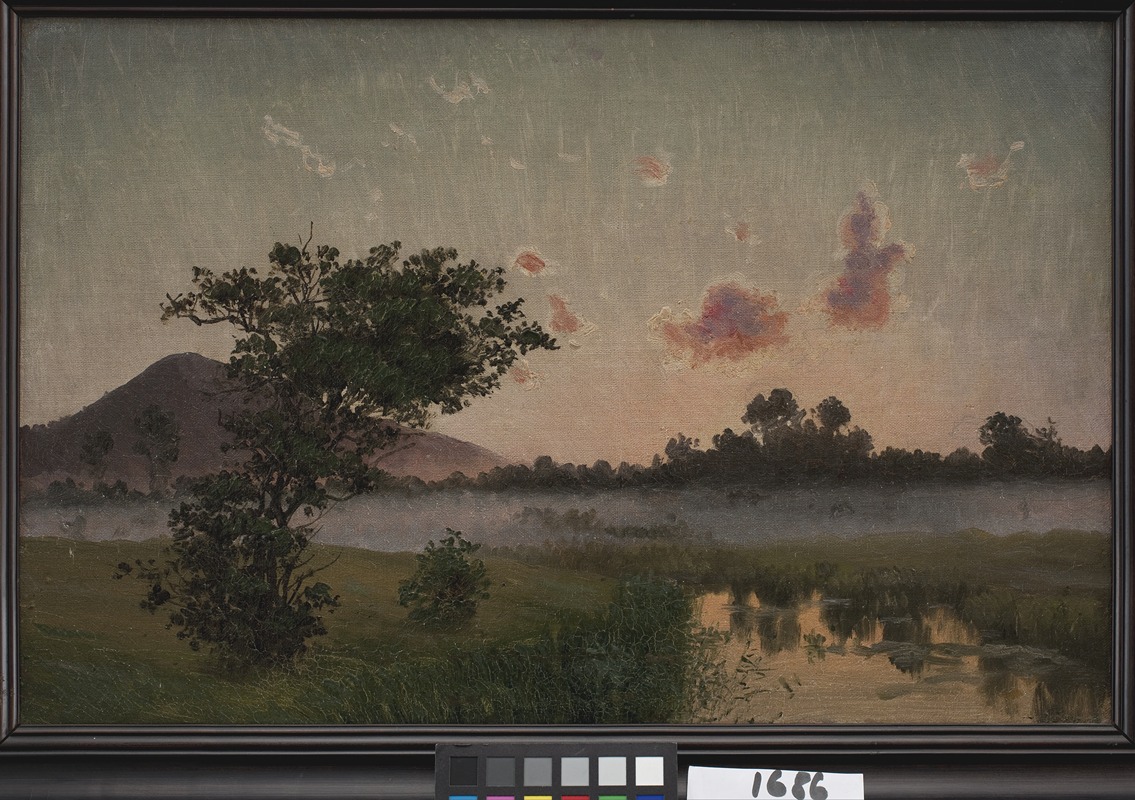 Vilhelm Kyhn - A Summer’s Evening near Ry