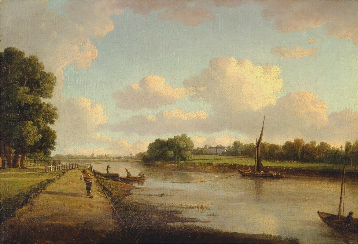 William Marlow - View on the River Thames at Richmond
