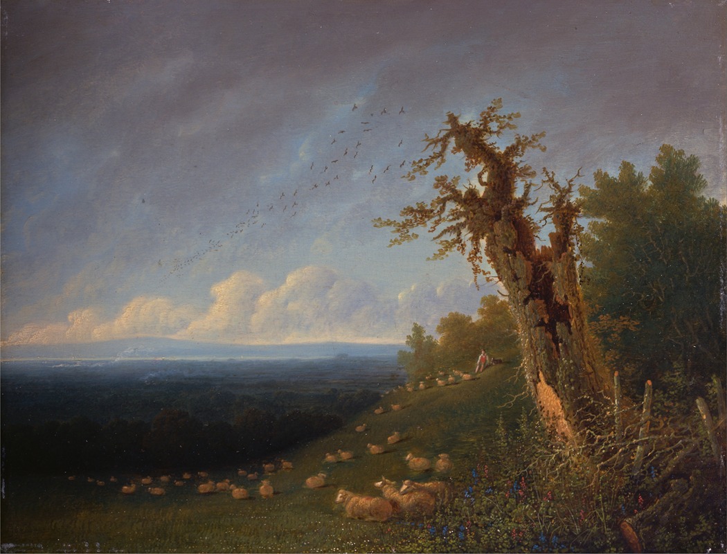 William Turner of Oxford - Shepherd Boy on a Hillside