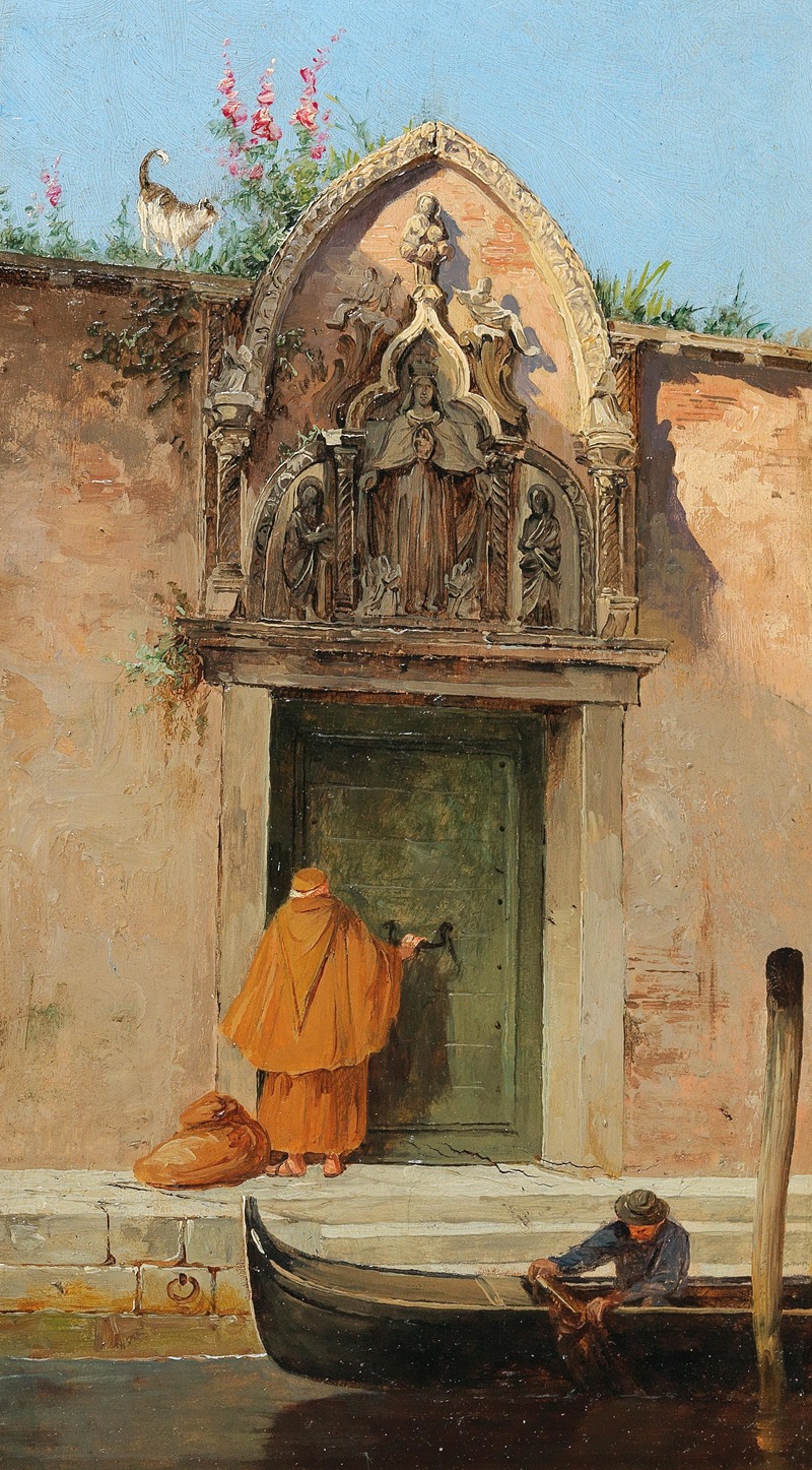 Antonietta Brandeis - Venice, at the gate of the Arco dell’Abbazia della Misericordia