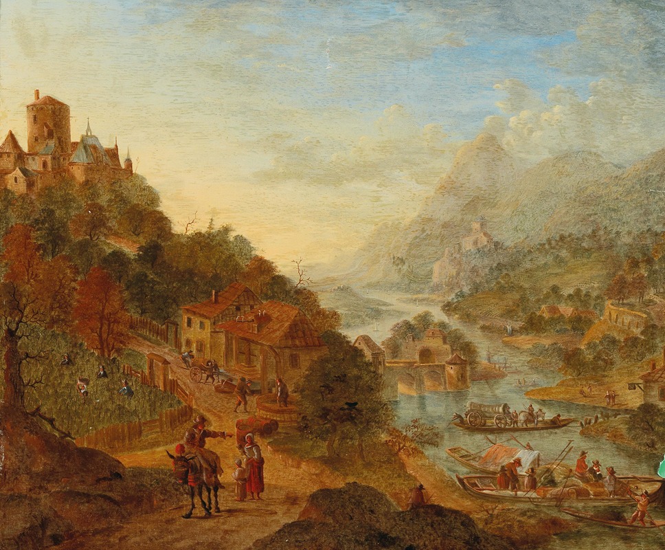 Cornelis Verdonck - Idealised Rhine landscape