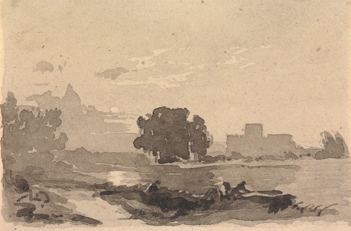 Thomas Sully - Landscape with Castle in Background