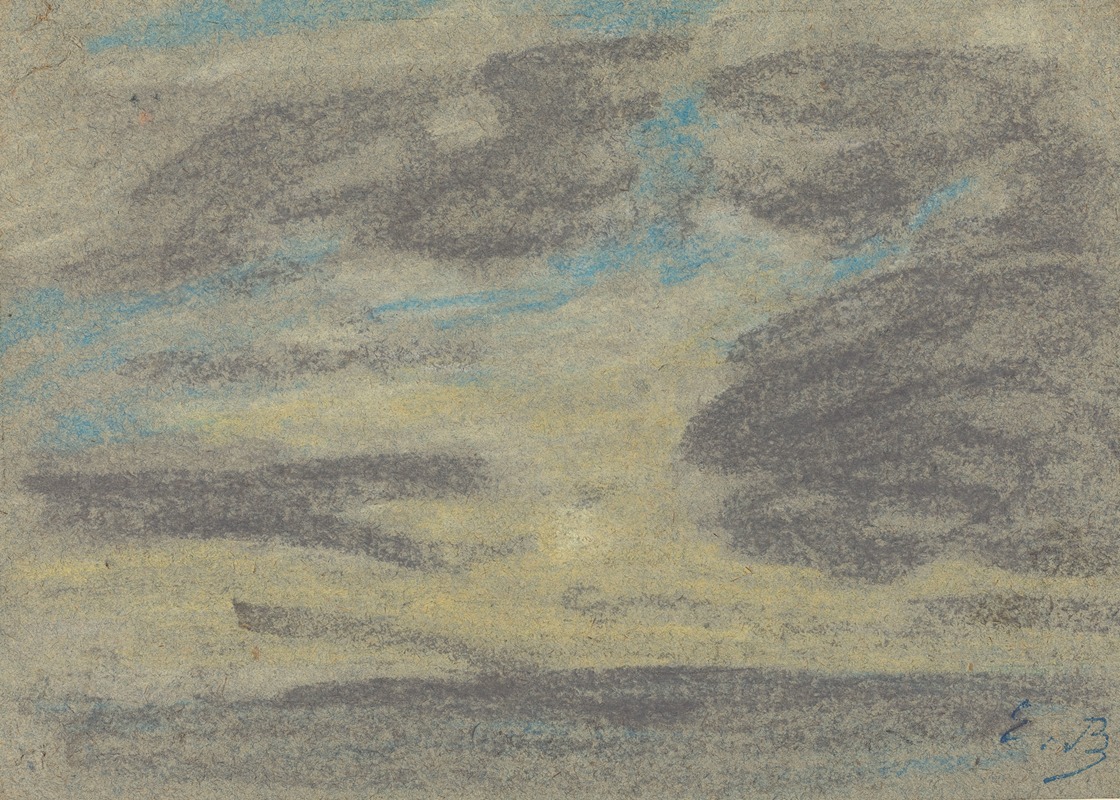Eugène Boudin - Clouds over the Sea