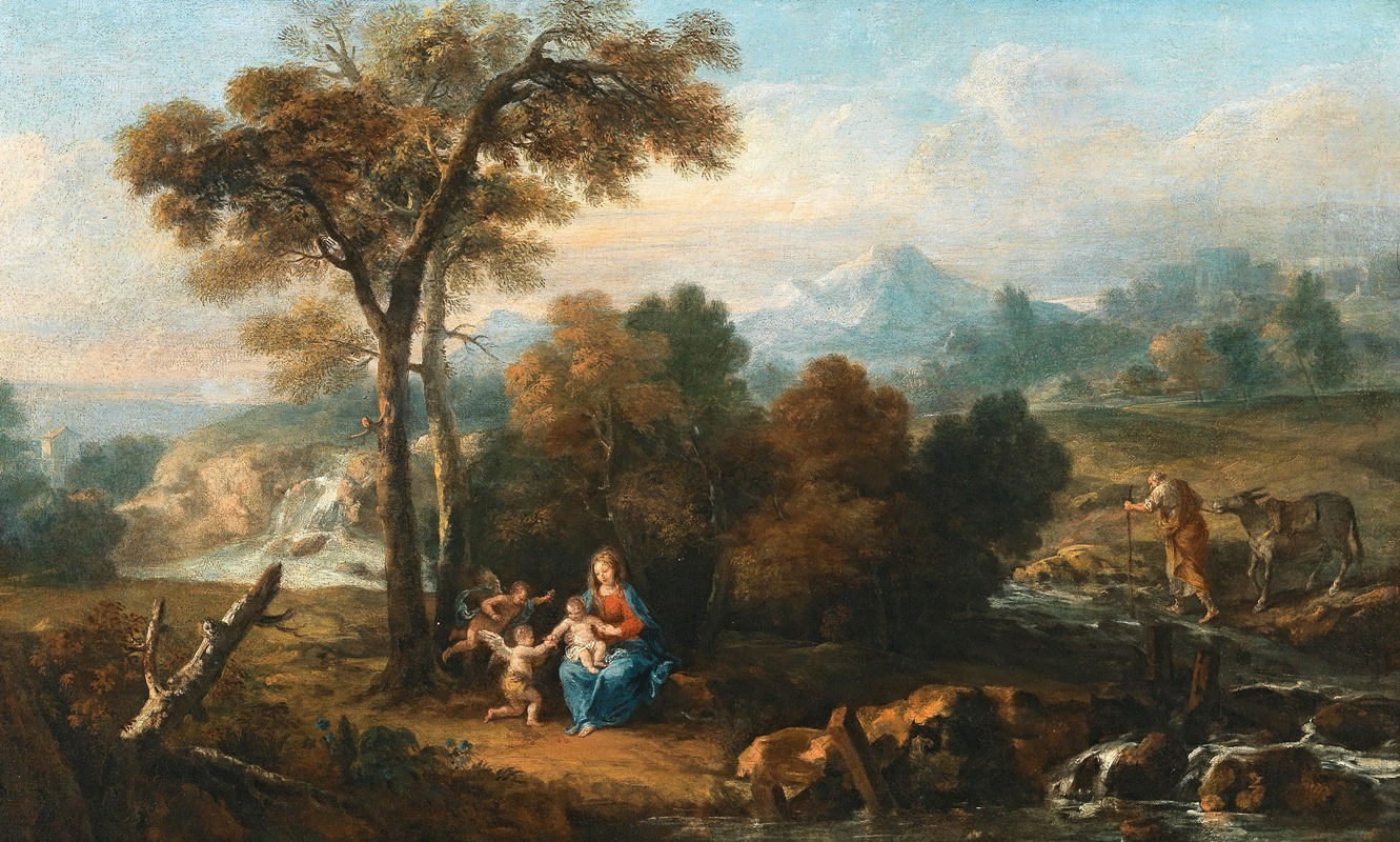Francesco Zuccarelli - Landscape with the Rest on the Flight into Egypt
