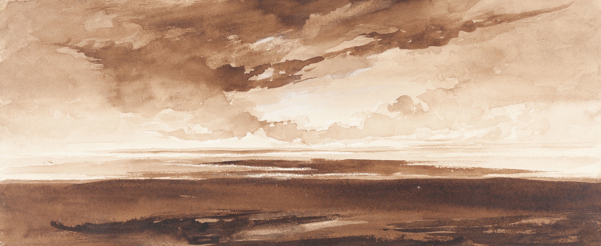 Francis Danby - Panorama of the Coast at Sunset