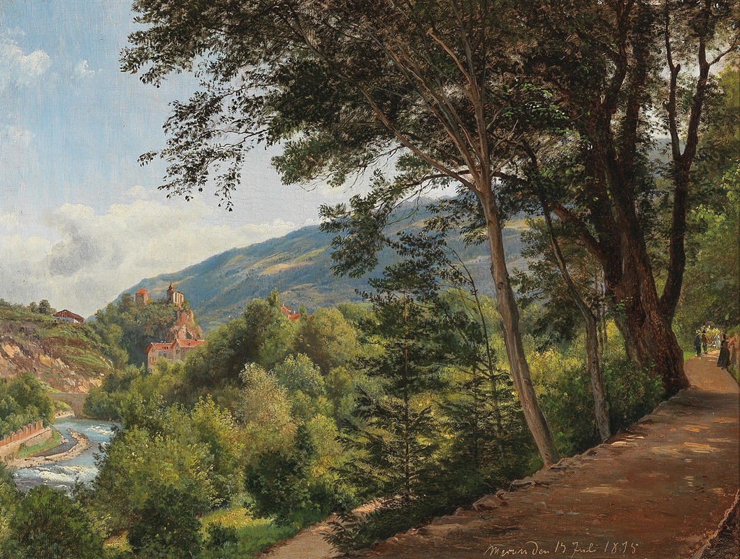 Franz Alt - Motiv aus Meran [A Scene in Meran]