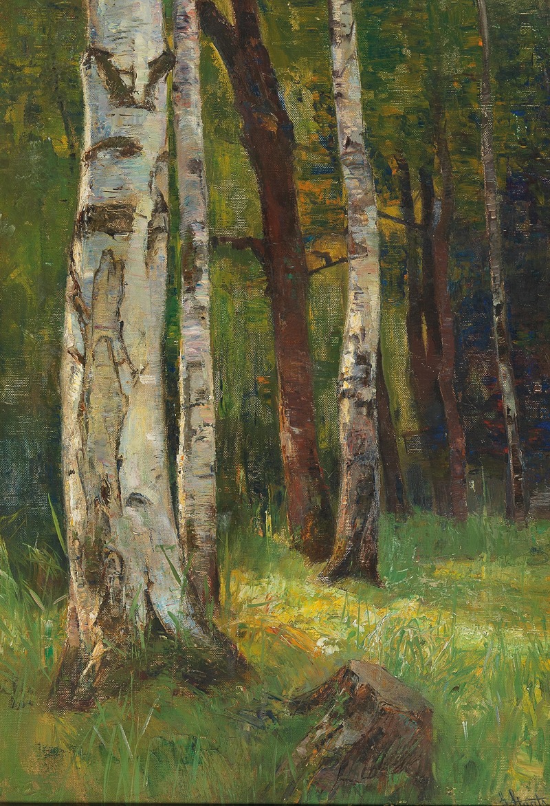 Gertrud Staats - A Birch Forest
