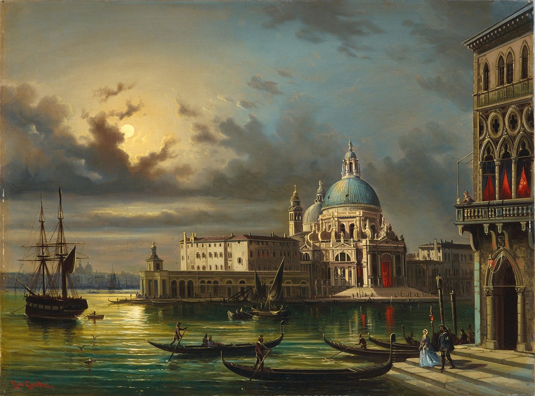 The Punta della Dogana and Santa Maria della Salute, Venice in ...