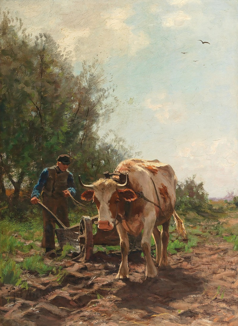 Hermann Johannes van der Weele - Working in the Fields