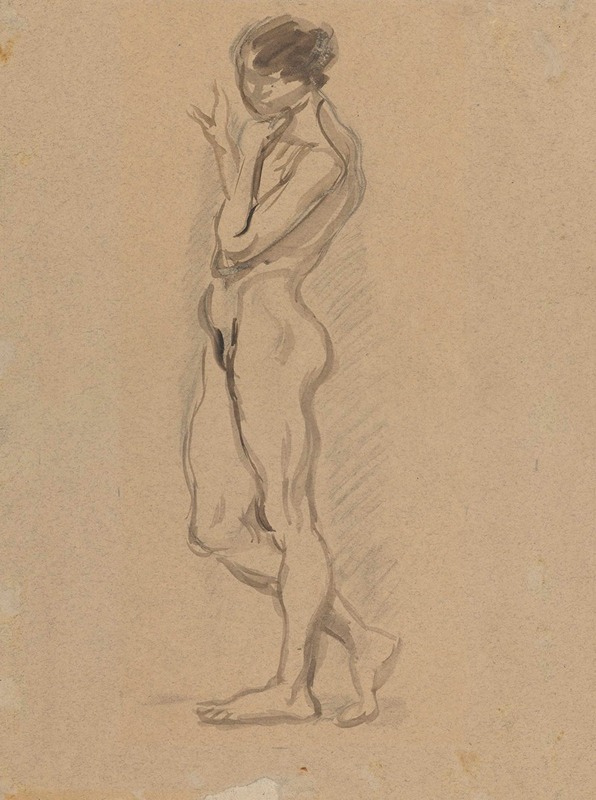 Zygmunt Waliszewski - Nude standing sideways