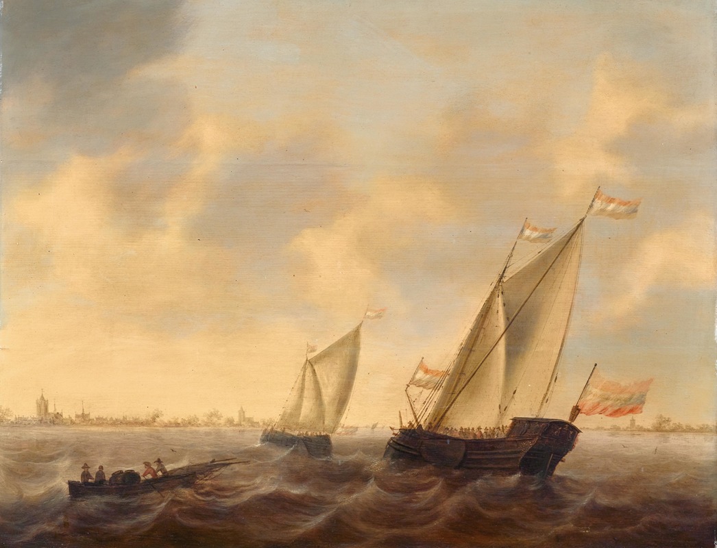 Jacob Adriaensz. Bellevois - Ships and boats at sea