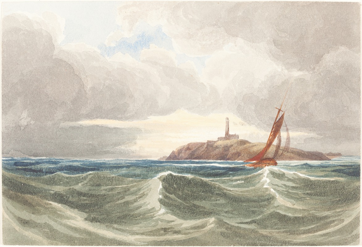 Rev. James Bulwer - Seascape with Lighthouse