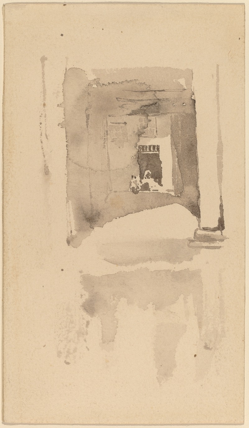 James Abbott McNeill Whistler - A Doorway in Ajaccio