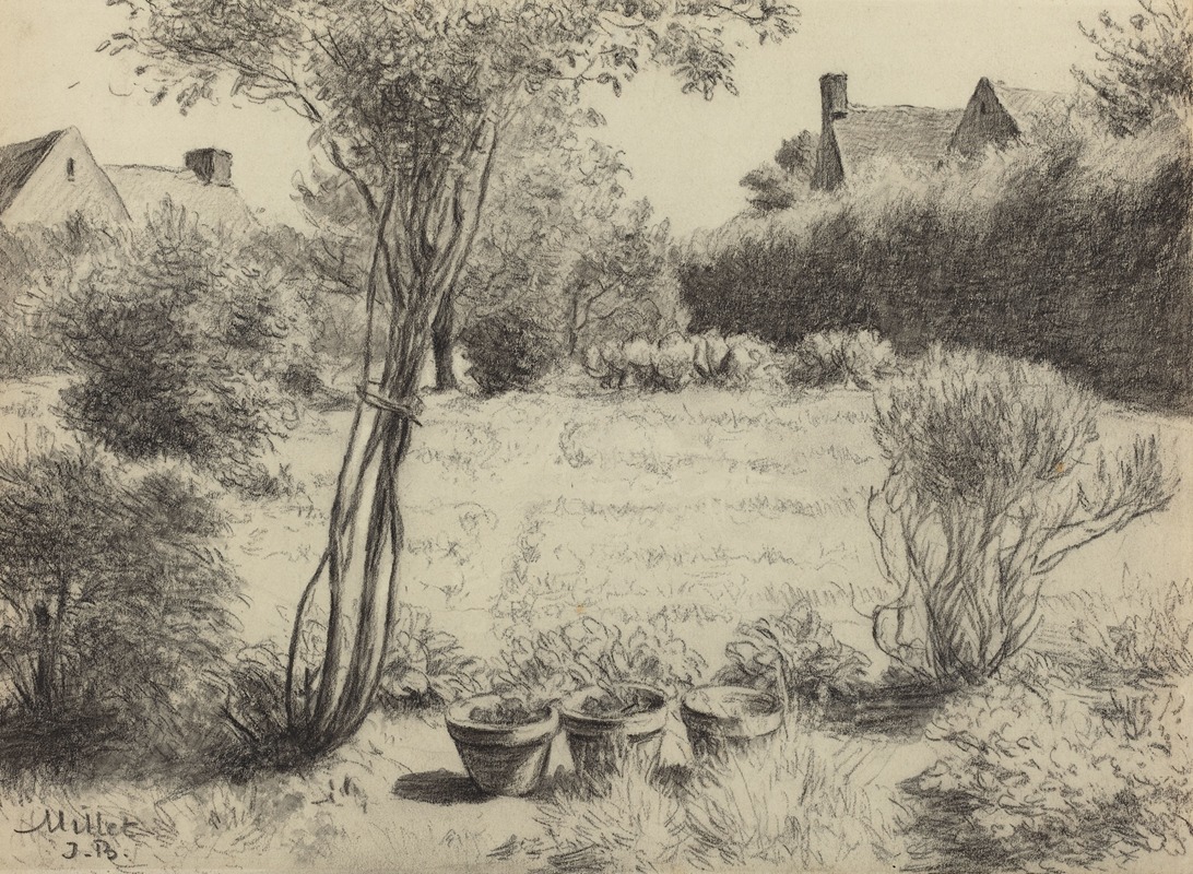 Jean-Baptiste Millet - Sunlit Garden