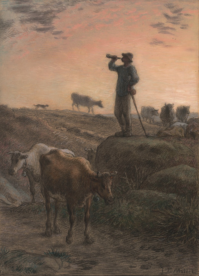 Jean-François Millet - Calling Home the Cows
