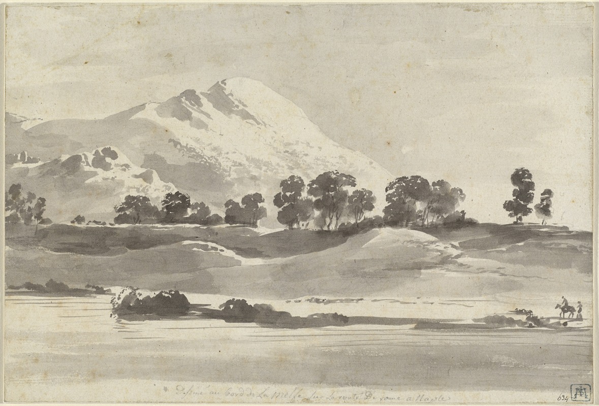 Jean-Jacques de Boissieu - Mount Cairo from across the Melfa River